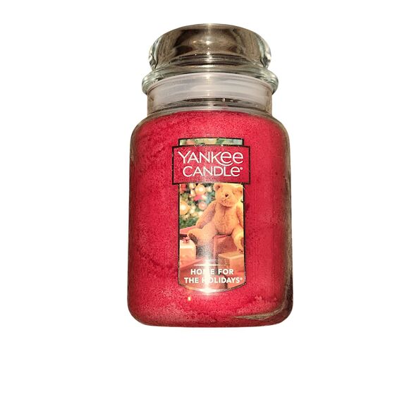 Yankee Candle HOME FOR THE HOLIDAYS Large Jar 22 Oz Red Housewarmer Chri… - Picture 1 of 3